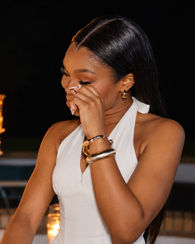 Noelyne wiping away tears